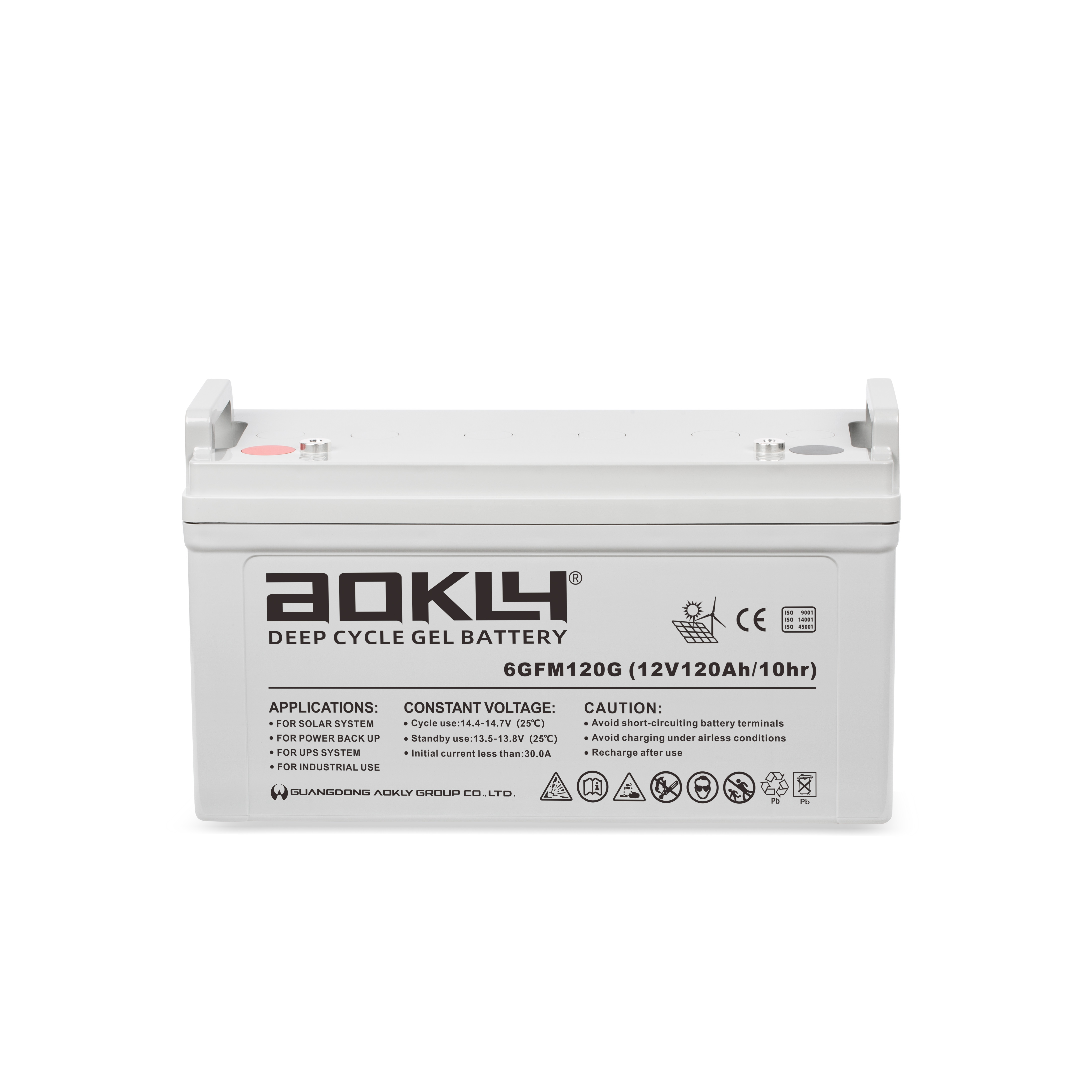 Batterie Aokly Gel Vrla GEL. 6GFM150G. 150Ah 12V. (483x170x240mm) - VT  BATTERIES